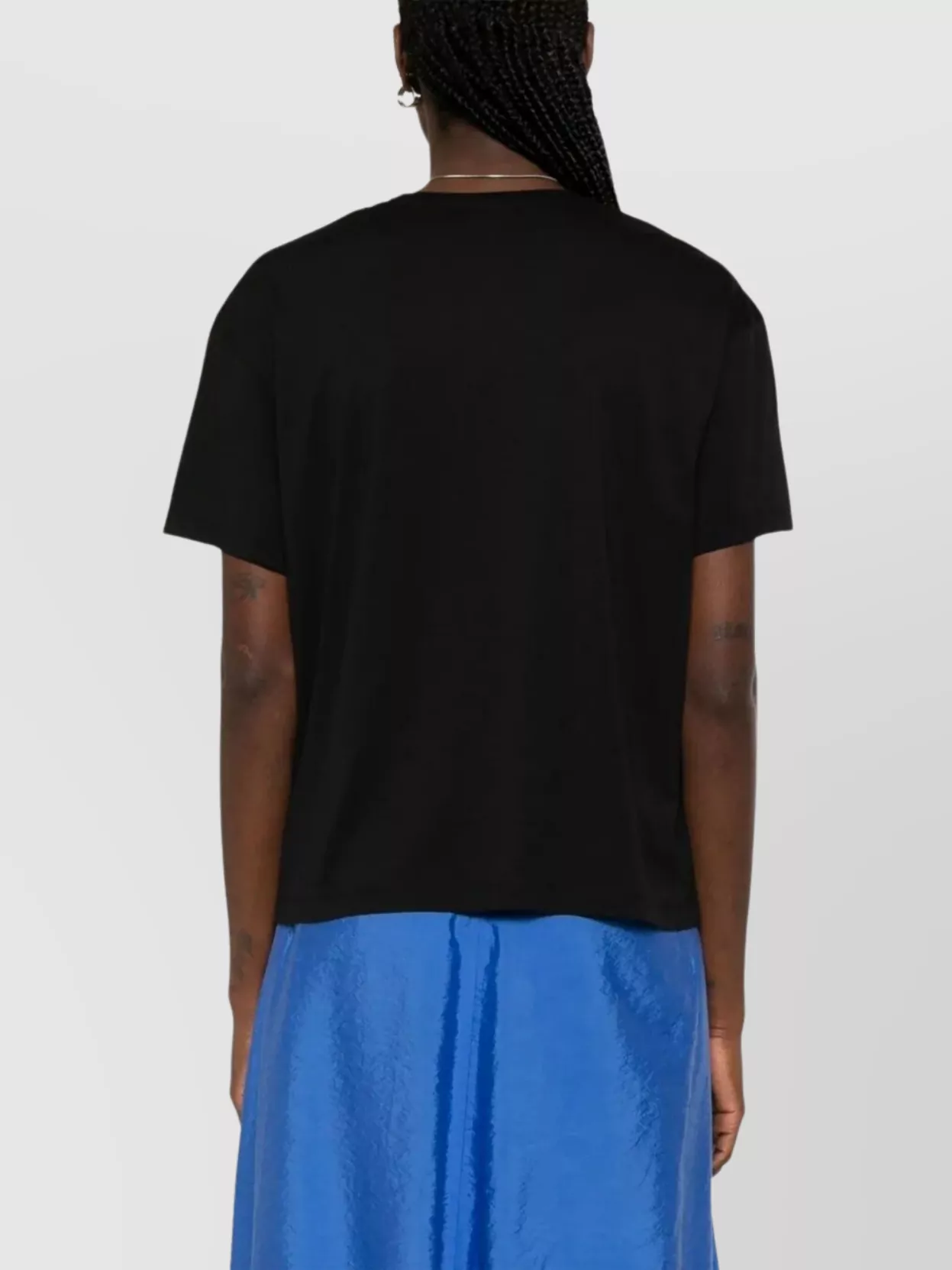Totême Crew Neck T-Shirt With Short Sleeves And Straight Hem