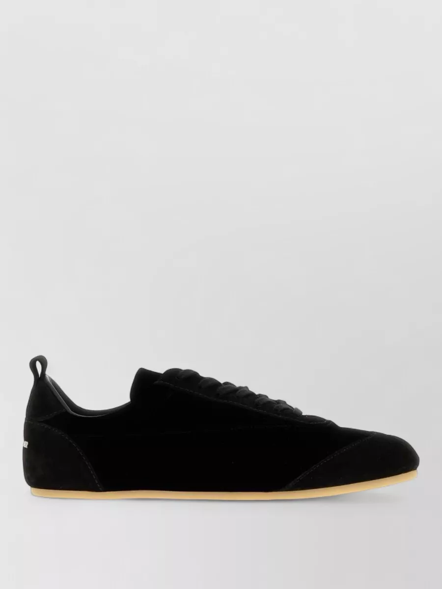 Jil Sander Suede Lace-Up Sneakers