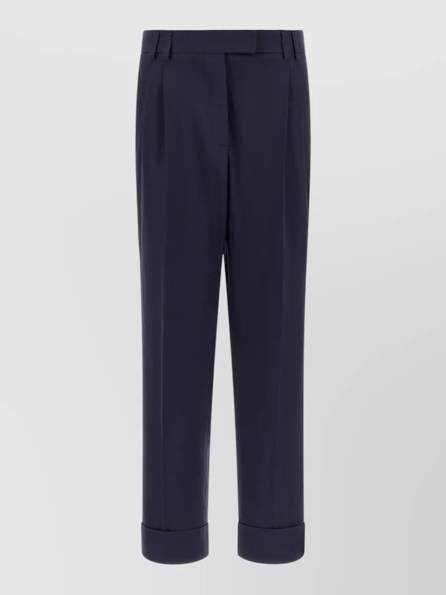 Alberto Biani Cotton straight-leg suit trousers