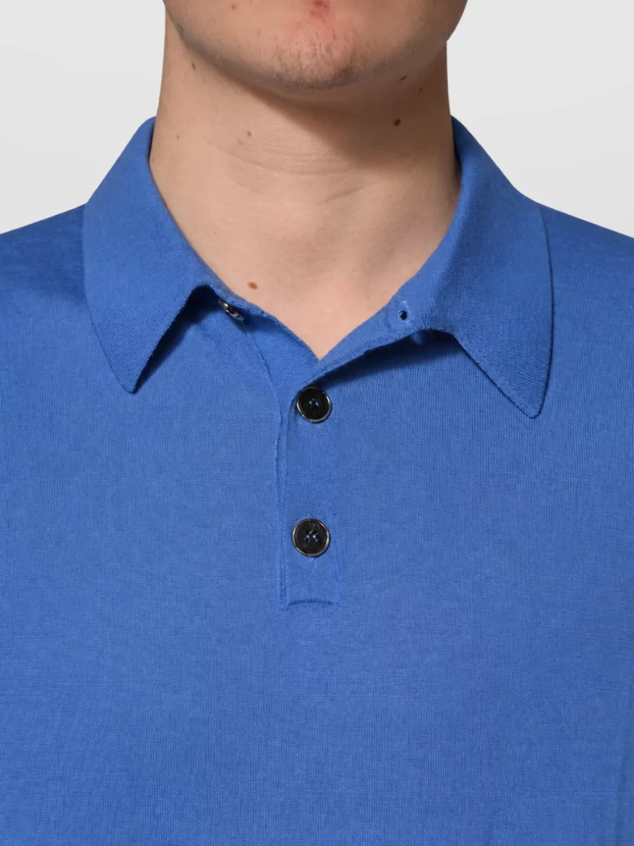 Dolce&Gabbana Cashmere Short-Sleeve Polo Shirt