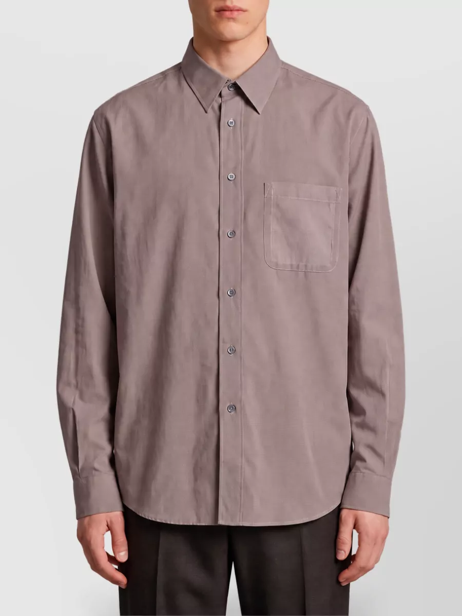 Maison Margiela Cotton long-sleeve regular-fit shirt
