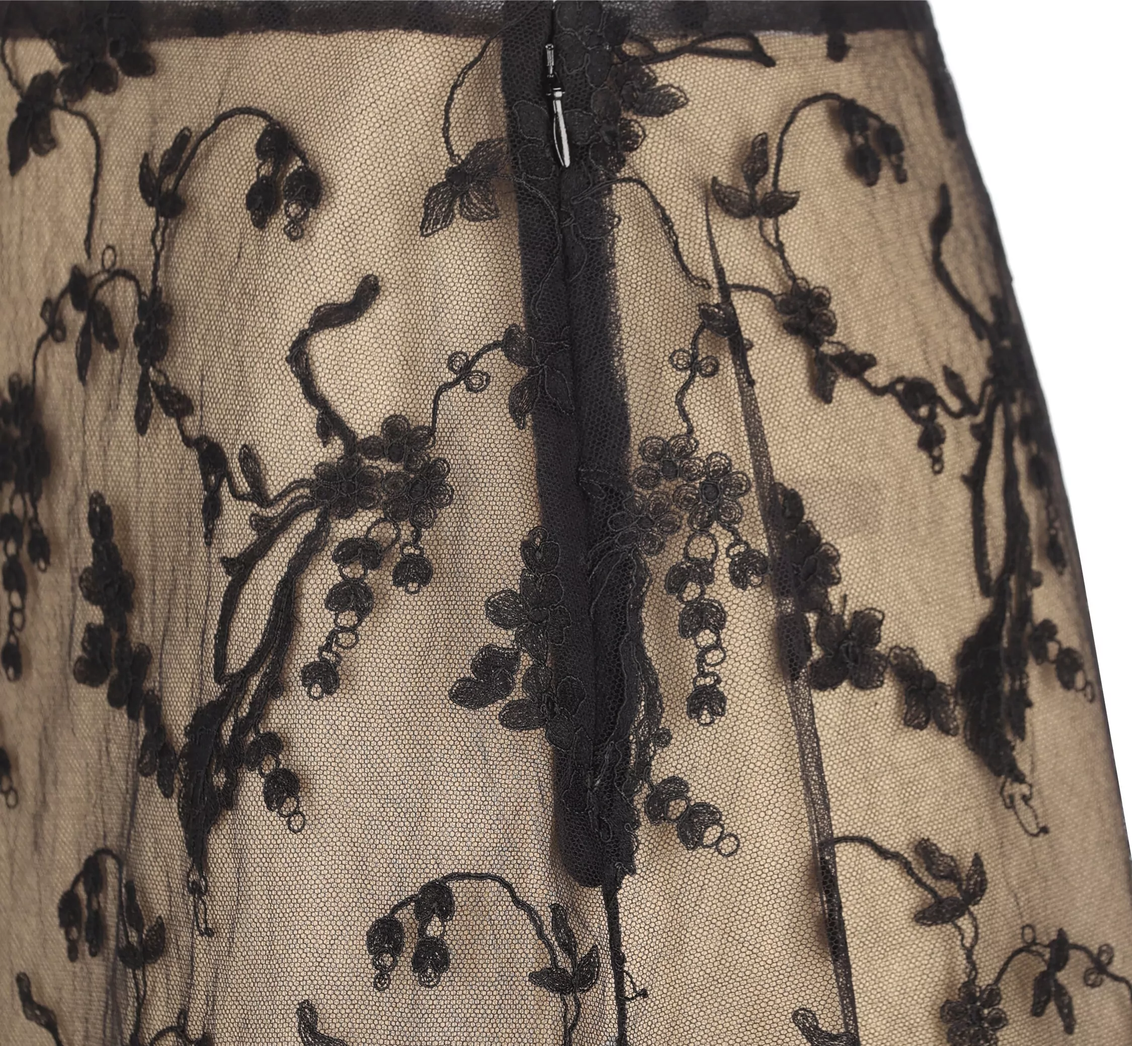 Fendi Floral Lace Midi Skirt