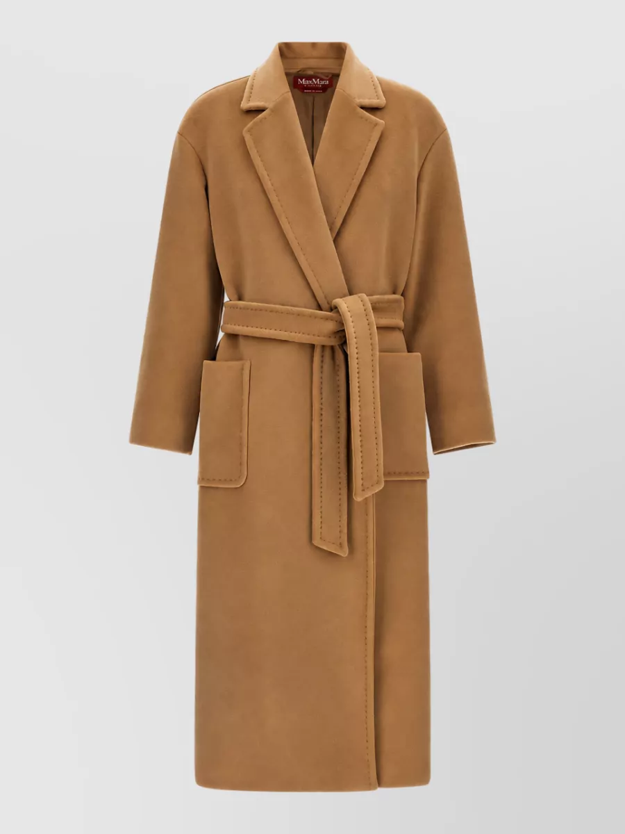 S Max Mara wool belted coat