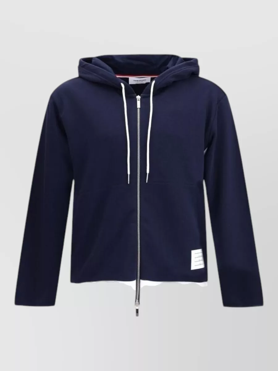 Thom Browne cotton zip up hoodie