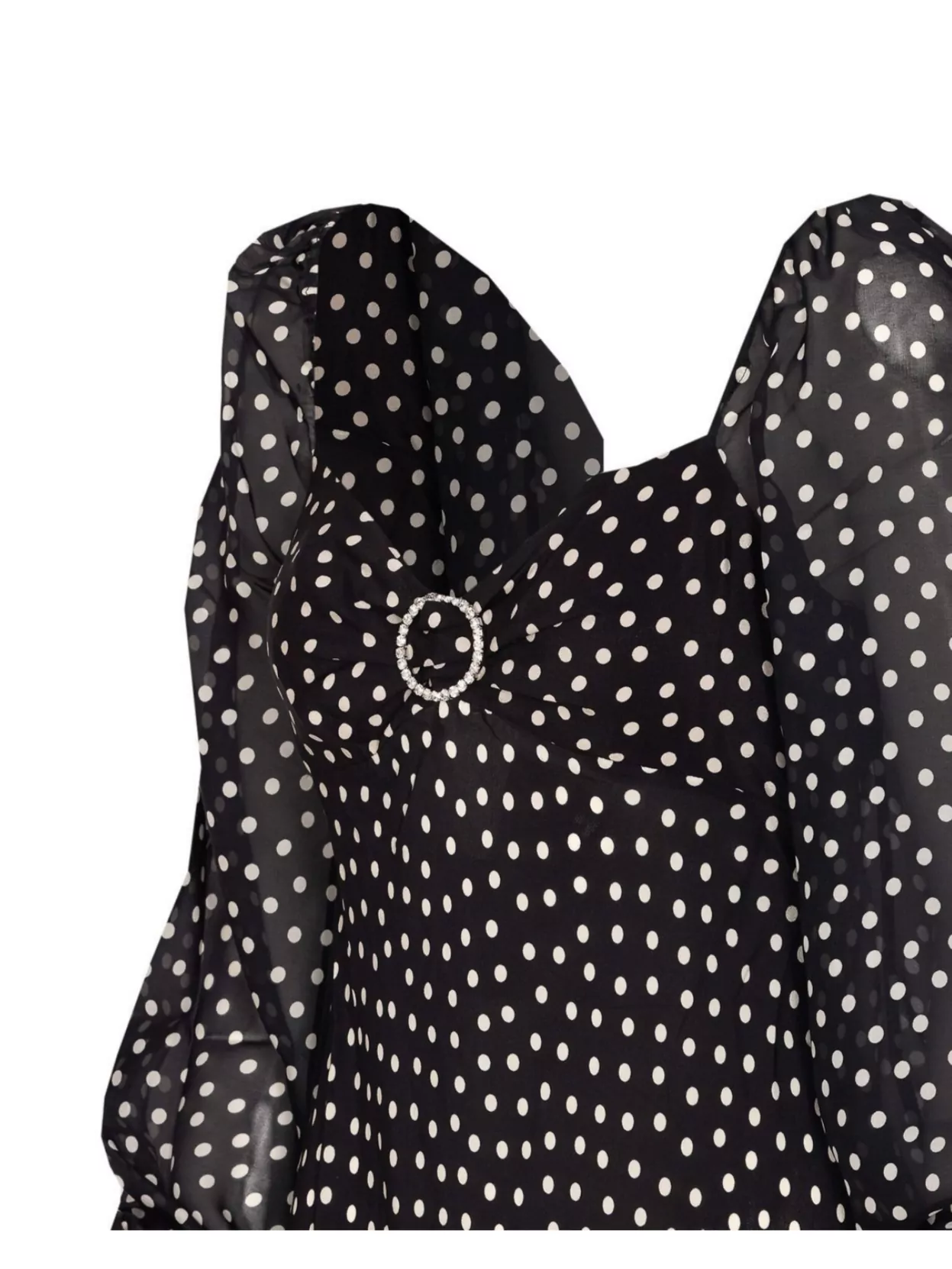Rixo London Knee Length Dress Jewels Application Detail