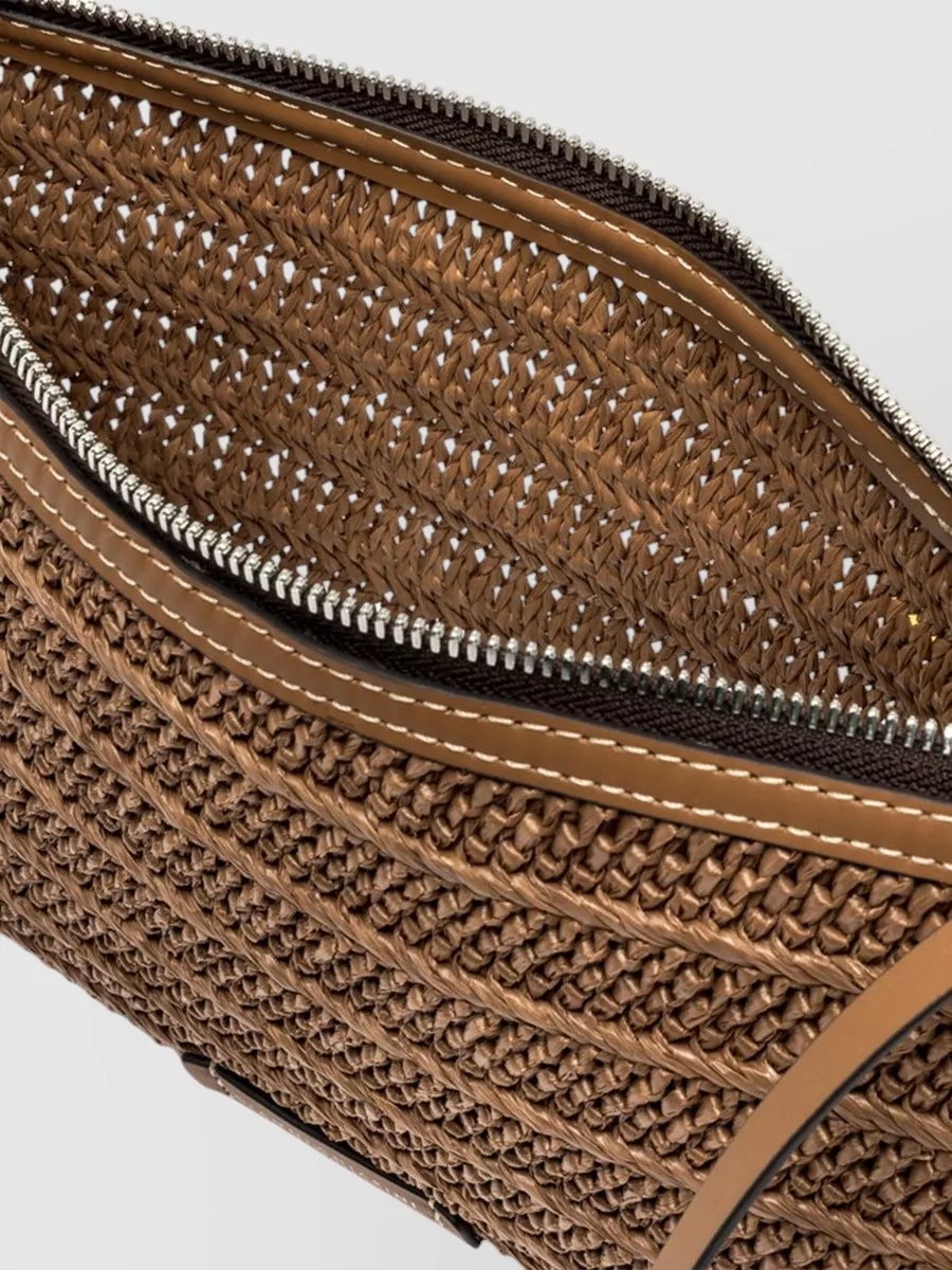 Gianni Chiarini Marcella Clutch Bag Woven Strap Hardware