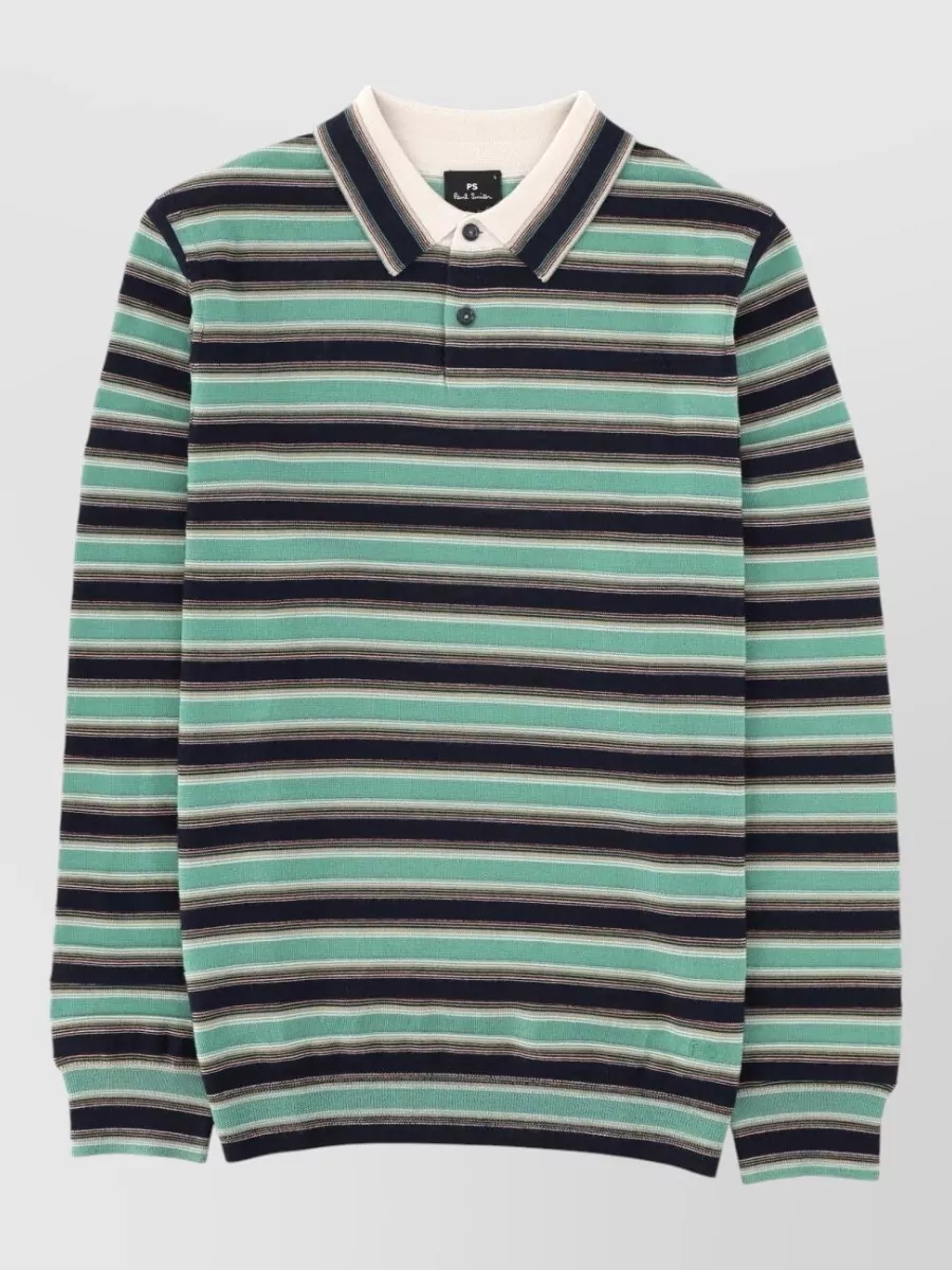 Paul Smith merino wool polo jumper