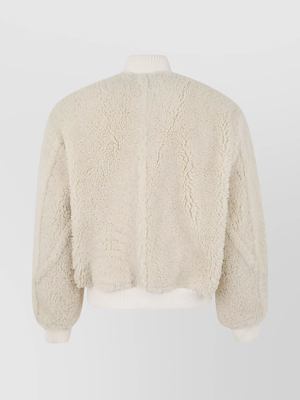 Jacquemus Shearling Texture Jacket Ribbed Cuffs