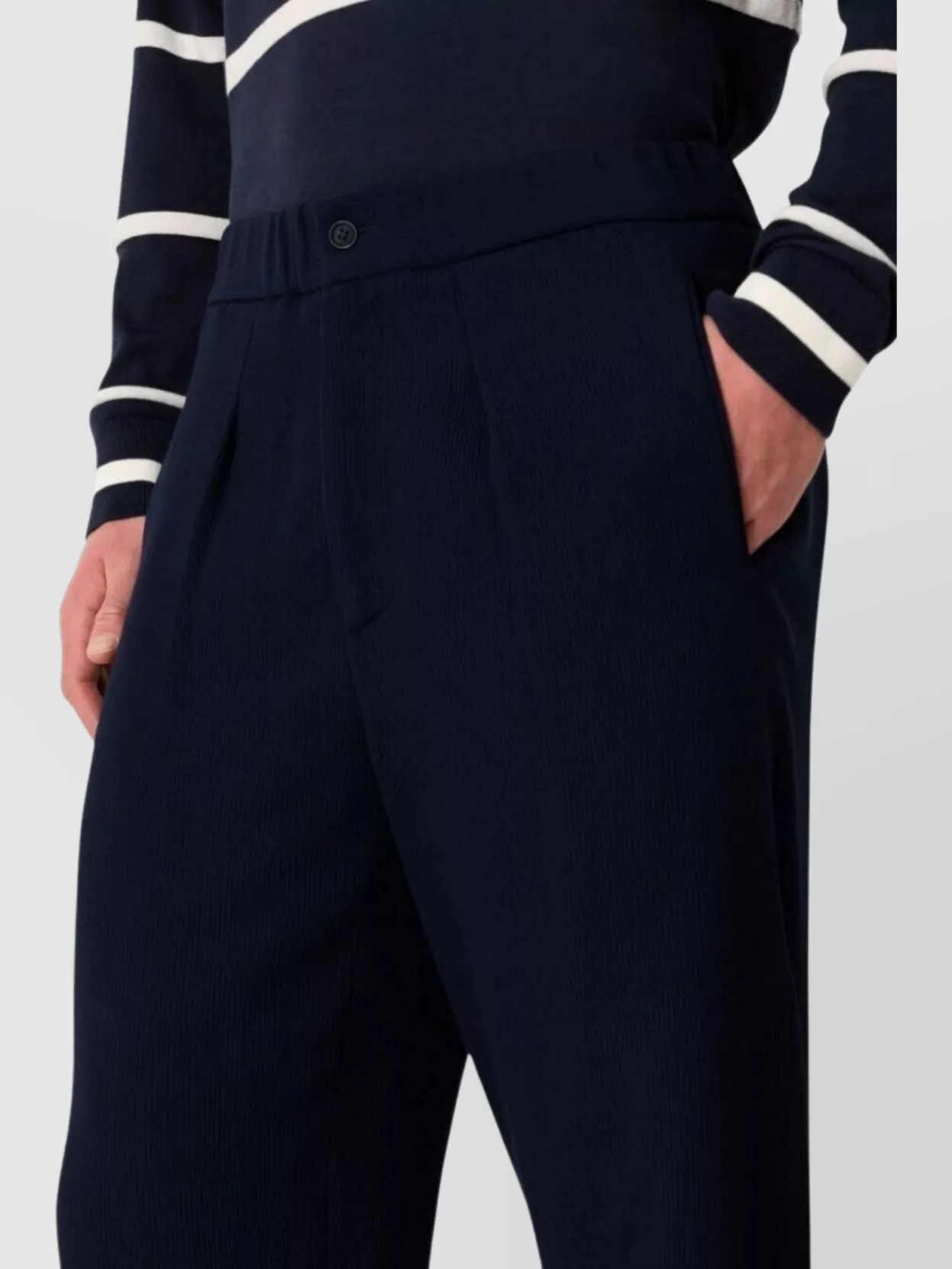 Giorgio Armani Tailored Trousers With Pockets And Loops