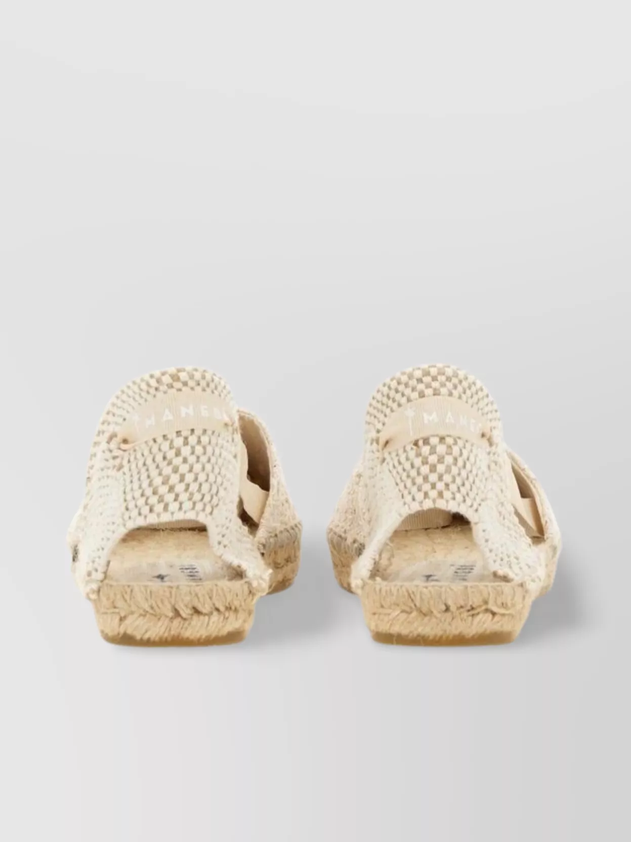Manebi Espadrilles Featuring Woven Texture And Open Heel