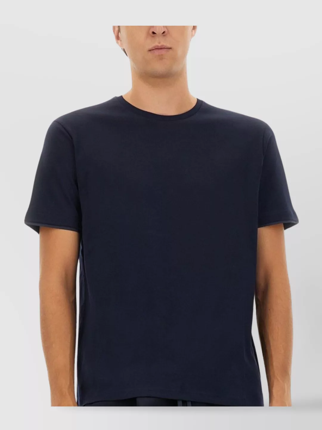 Herno Short Sleeve Crew Neck Cotton T-Shirt