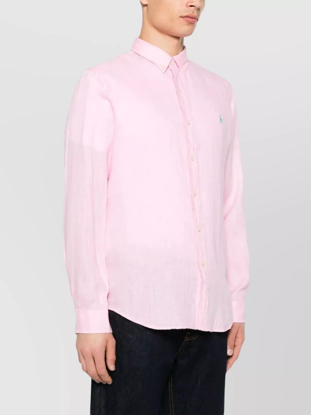 Ralph Lauren Button-Down Collar Long Sleeve Tailored Shirt