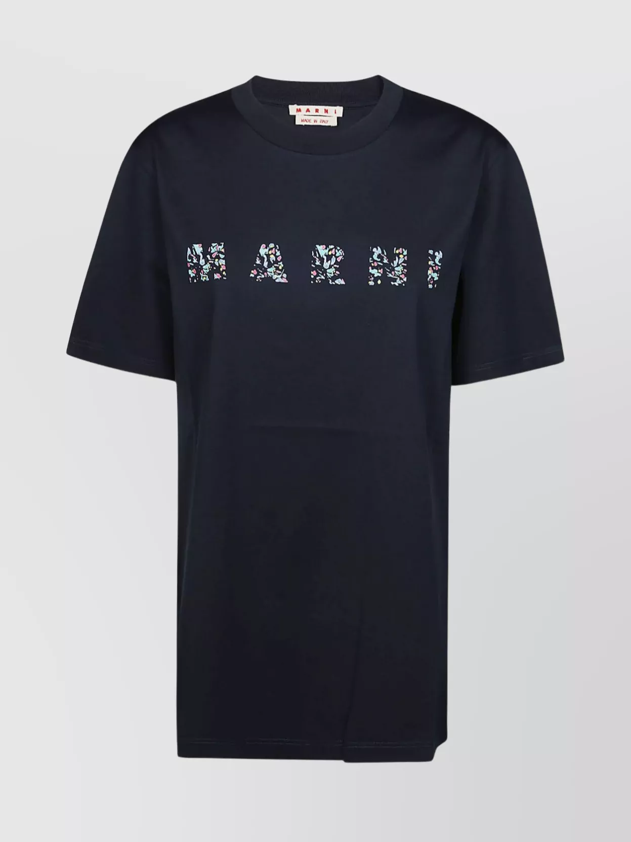 Shop Marni Graphic Print Crew Neck T-shirt