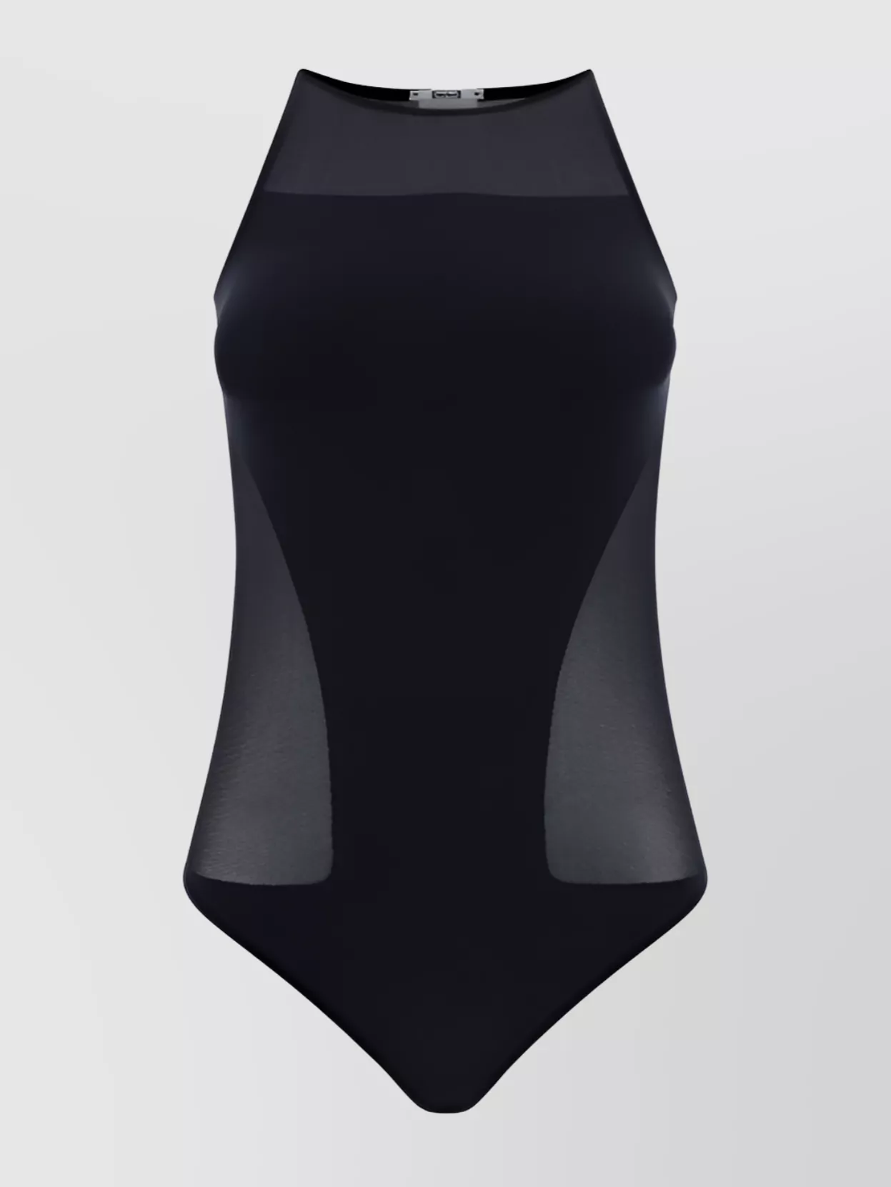 Shop Wolford Sheer Panel High Waist Bodysuit