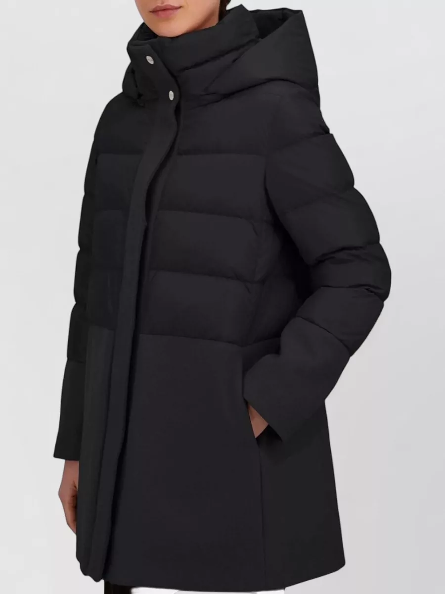 Herno Quilted Hooded Paneled Coat