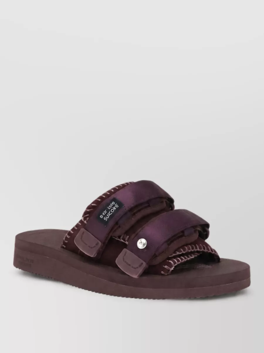 Forte Forte crystal-embellished double-strap slides