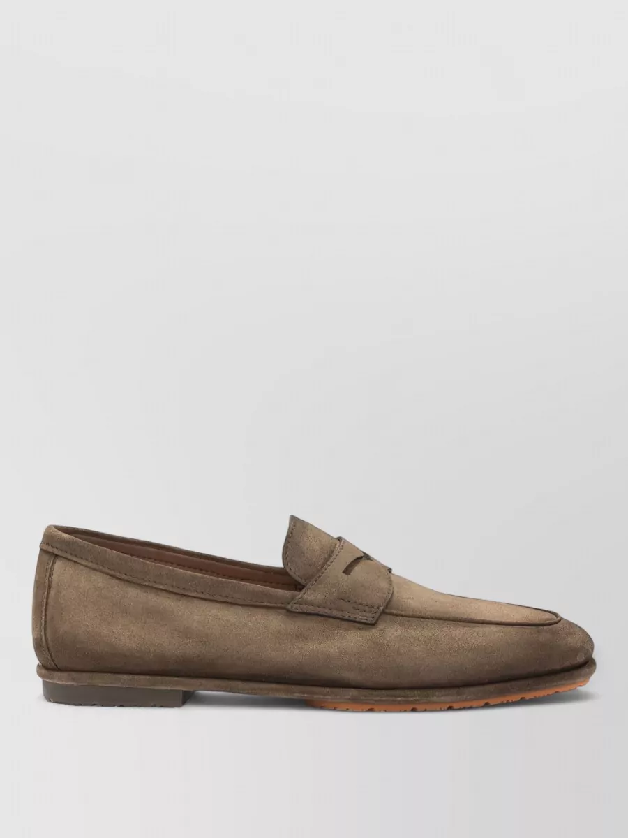 Santoni Leather Loafers