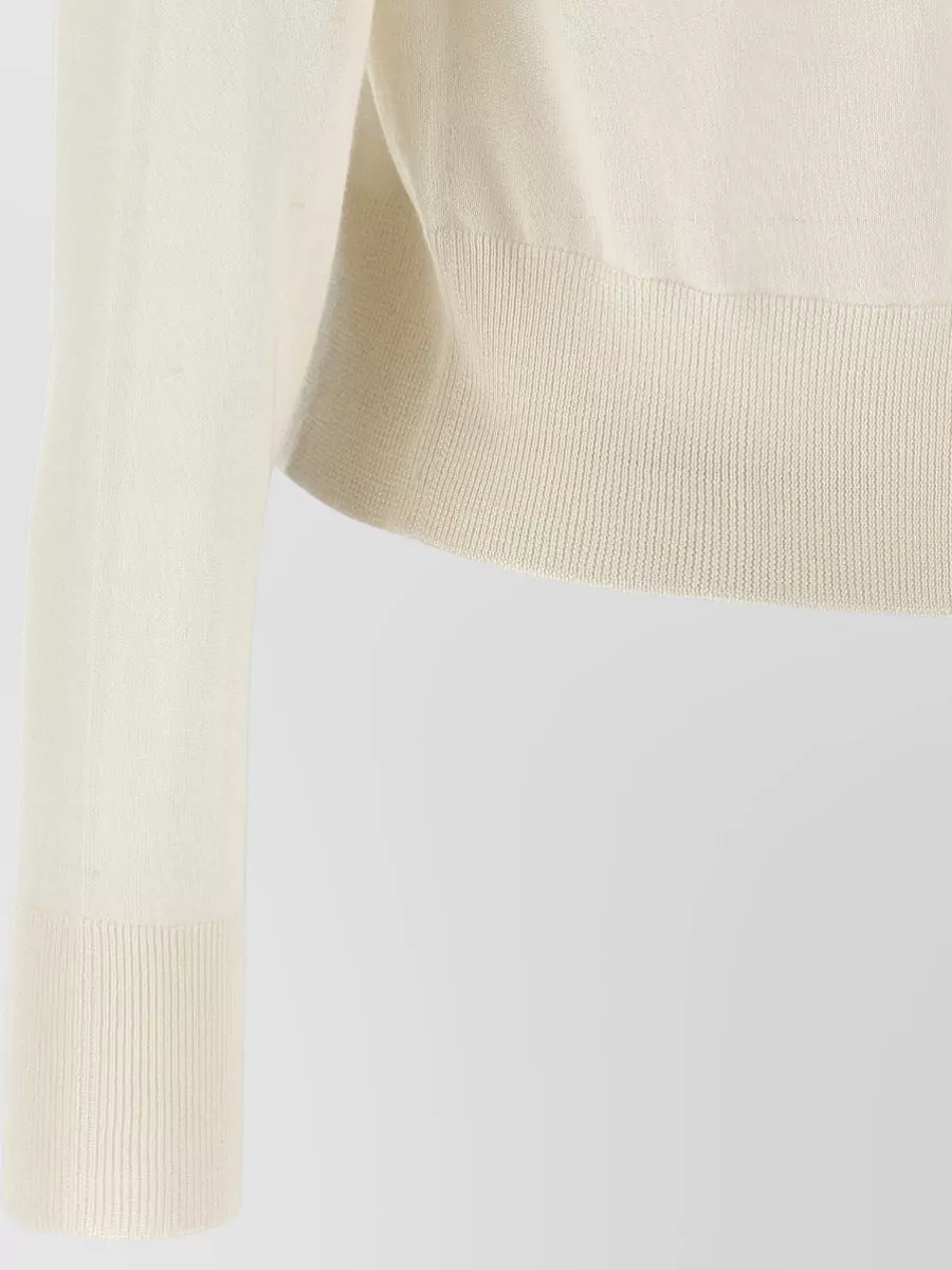 Fabiana Filippi Crystal Knit Cardigan Long Sleeves Trim