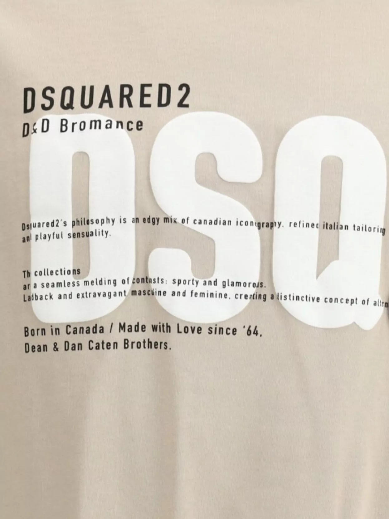 DSQUARED2 GRAPHIC LOGO MAXI PRINT T-SHIRT