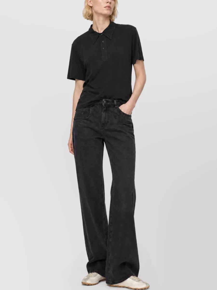 Maison Margiela Cupro Polo Shirt Short Sleeves Design