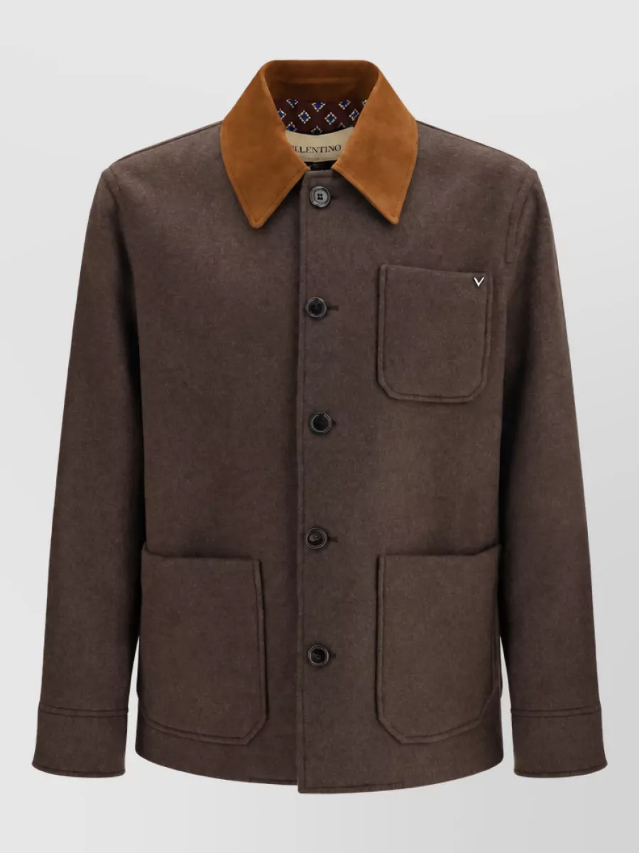 Valentino merino wool single-breasted coat