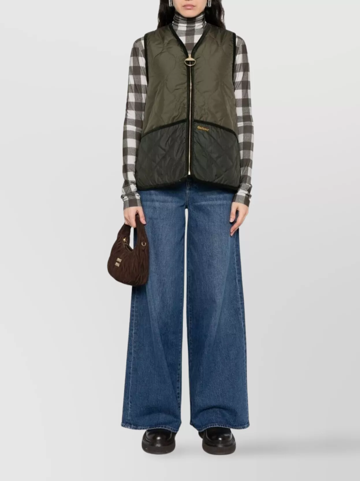 Barbour Two-Tone Quilted Sleeveless Vest