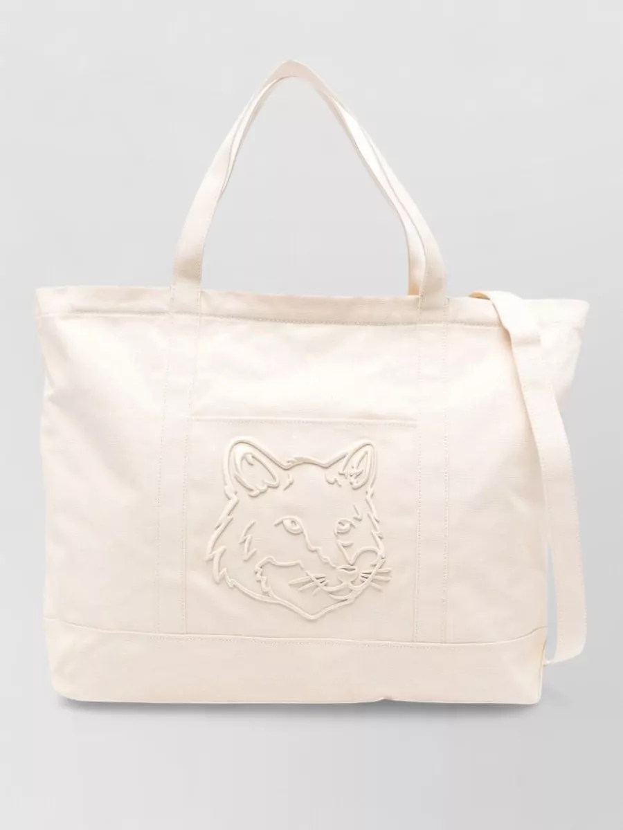 Maison Kitsuné canvas tote bag