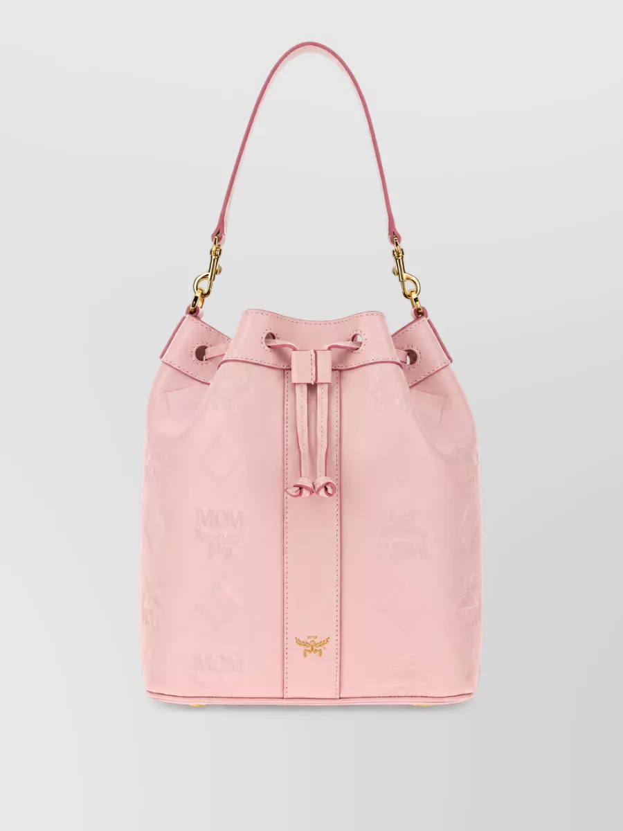 Mcm na leather bucket bag