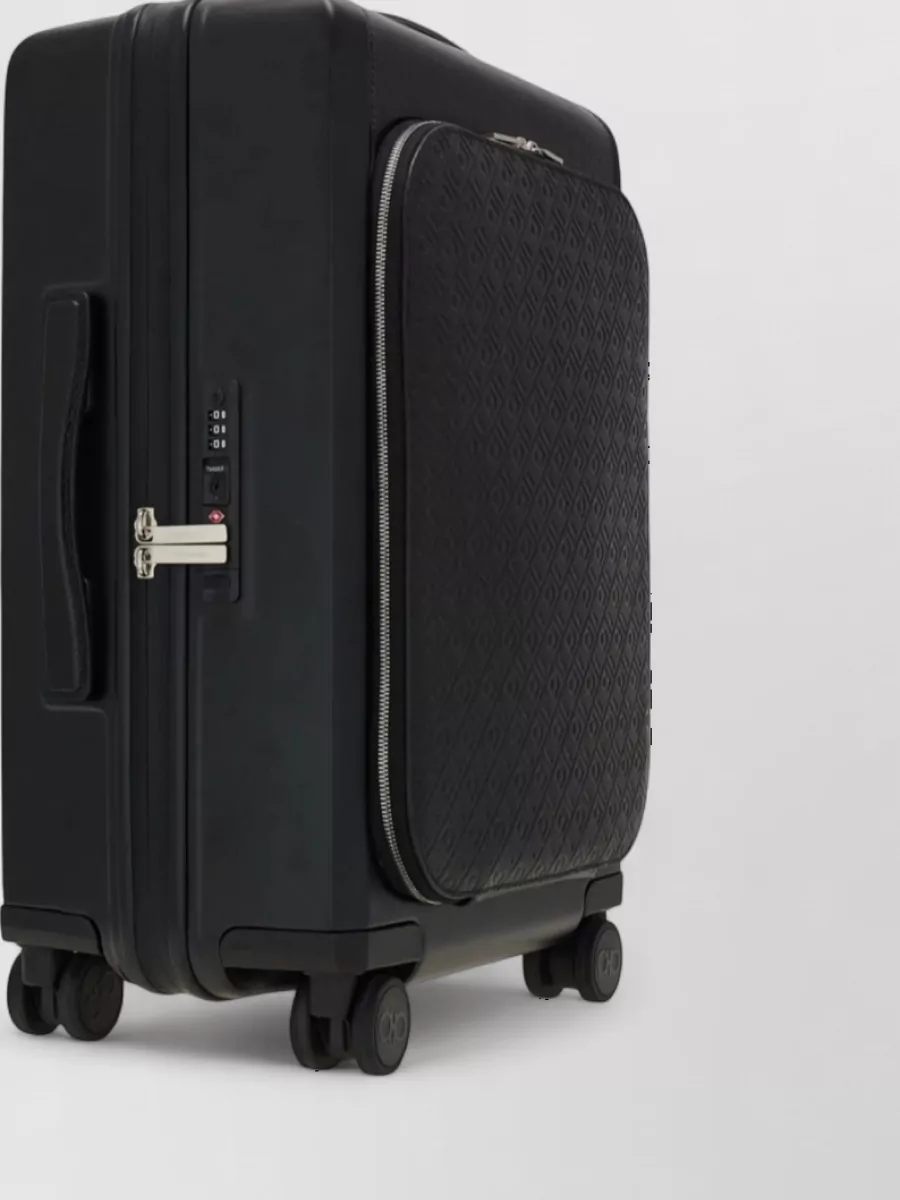 Ferragamo Leather Cabin Trolley Suitcase