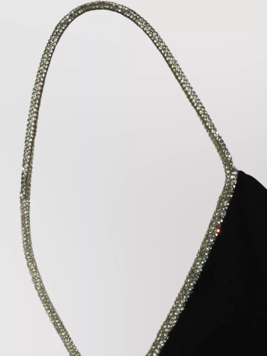 Tom Ford Crystal-Embellished Sleeveless V-Neck Satin Evening Gown