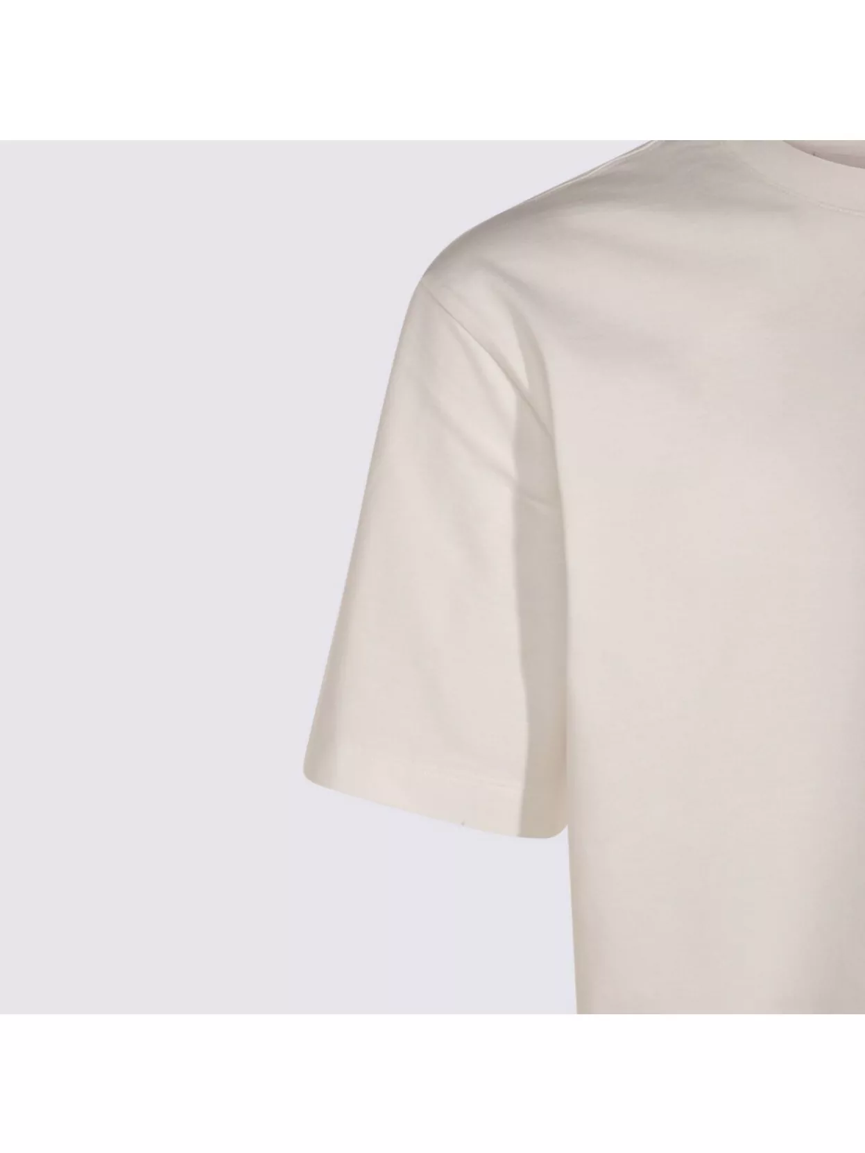 Y-3 Crew Neck Graphic Print In White