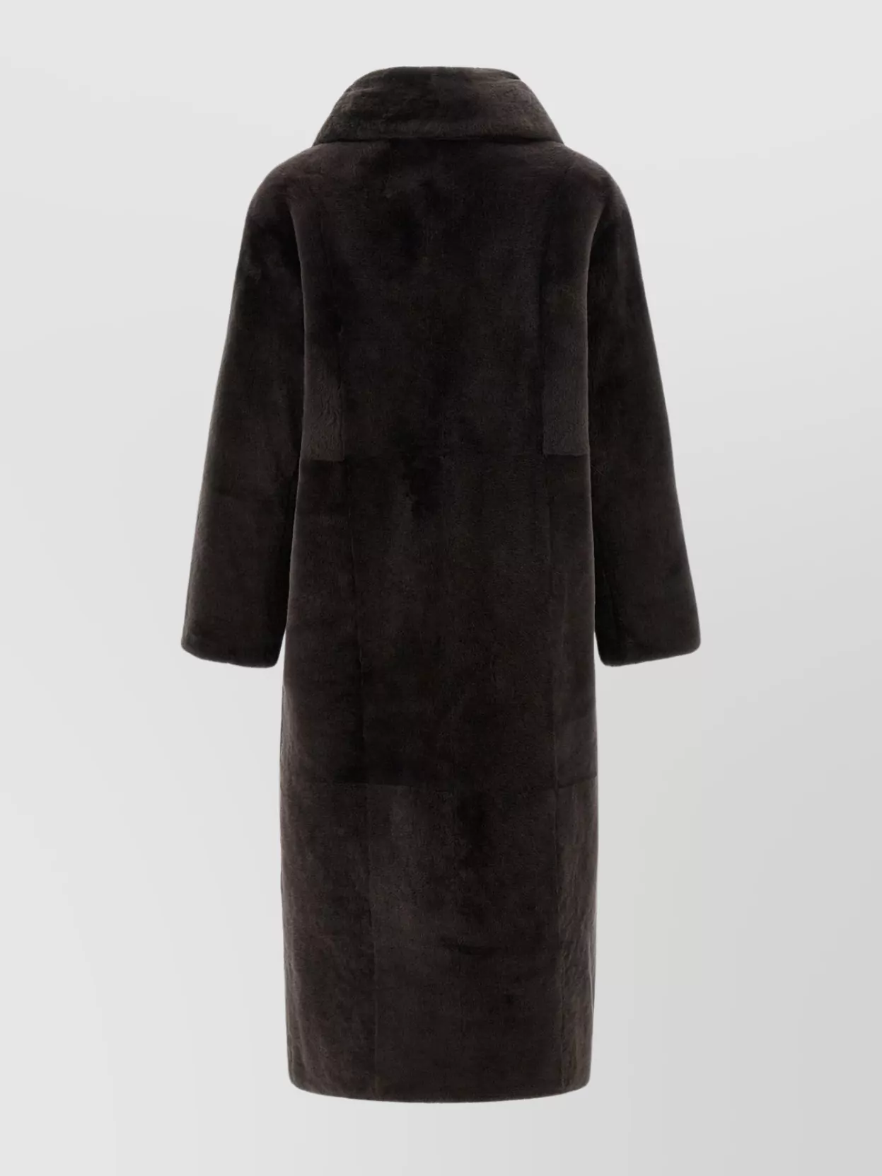 Yves Salomon Double-breasted Long Coat Notched Lapels