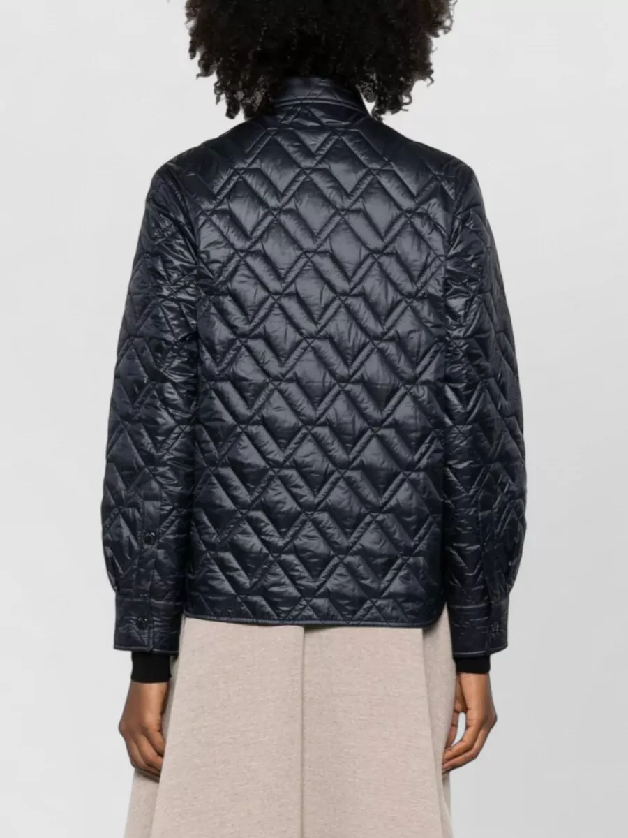 Moncler Quilted Jacket In Cotton Blend