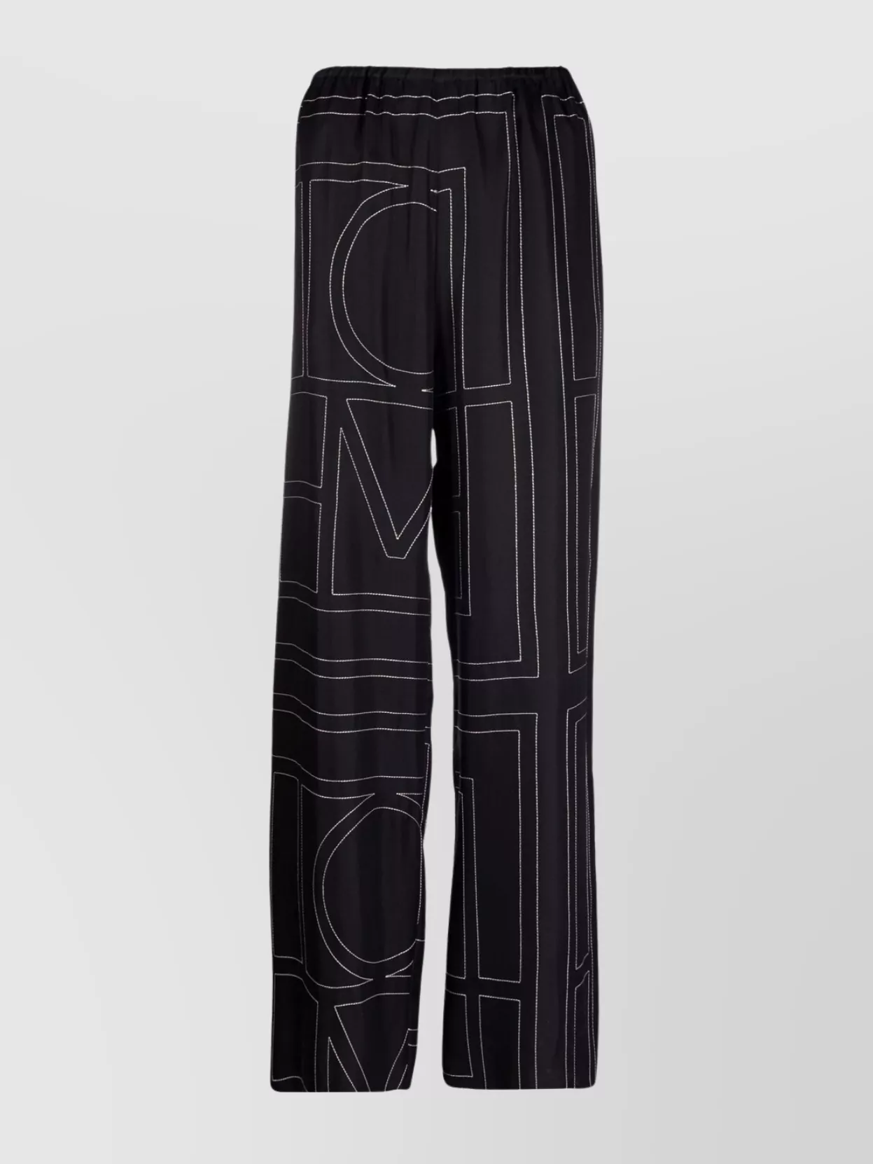 Totême Silk Monogram Pajama Trousers