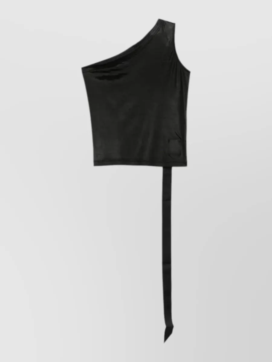 Rick Owens Drkshdw One-shoulder asymmetric sleeveless top