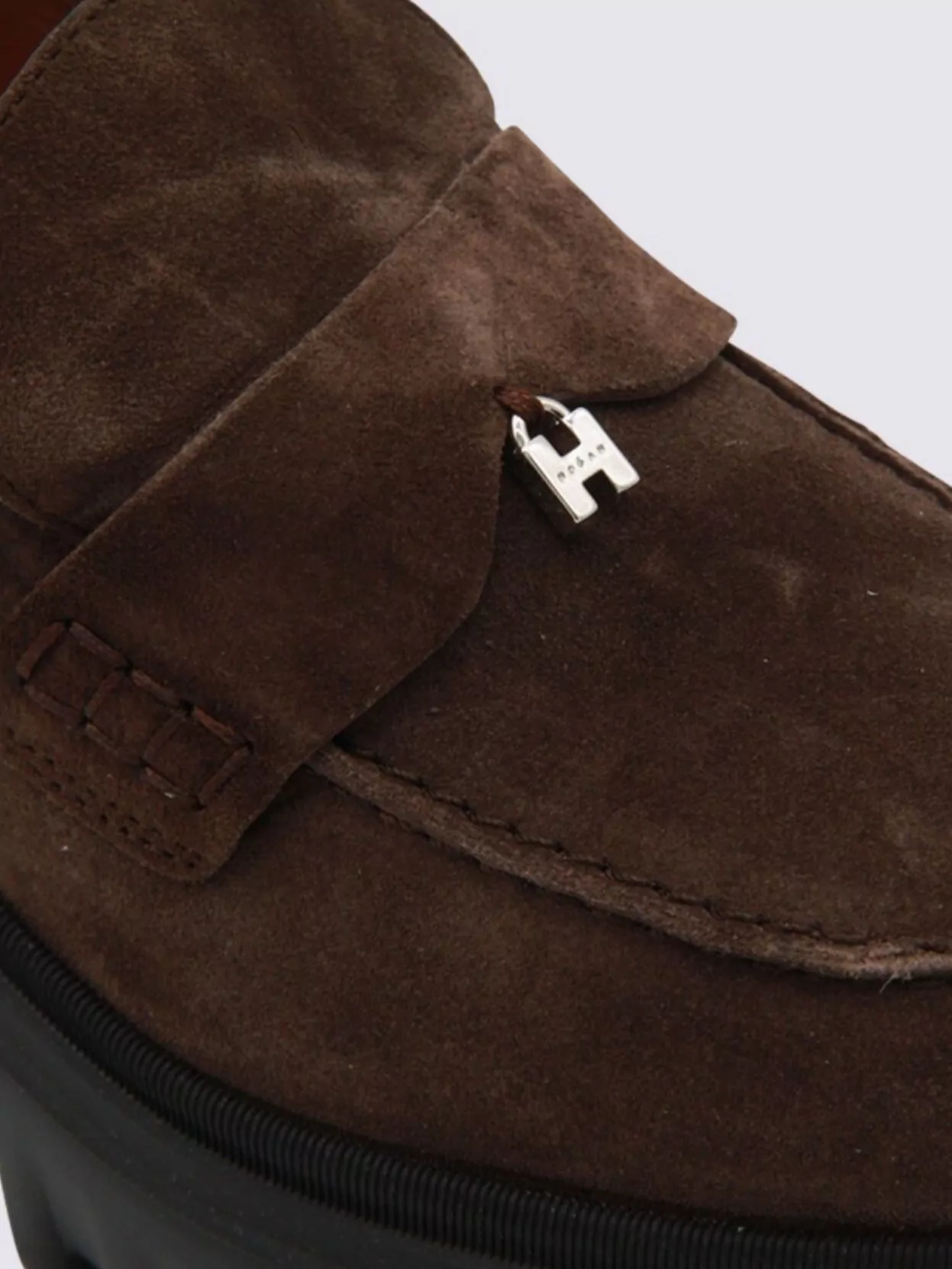 Hogan Suede Loafers With Chunky Sole Design