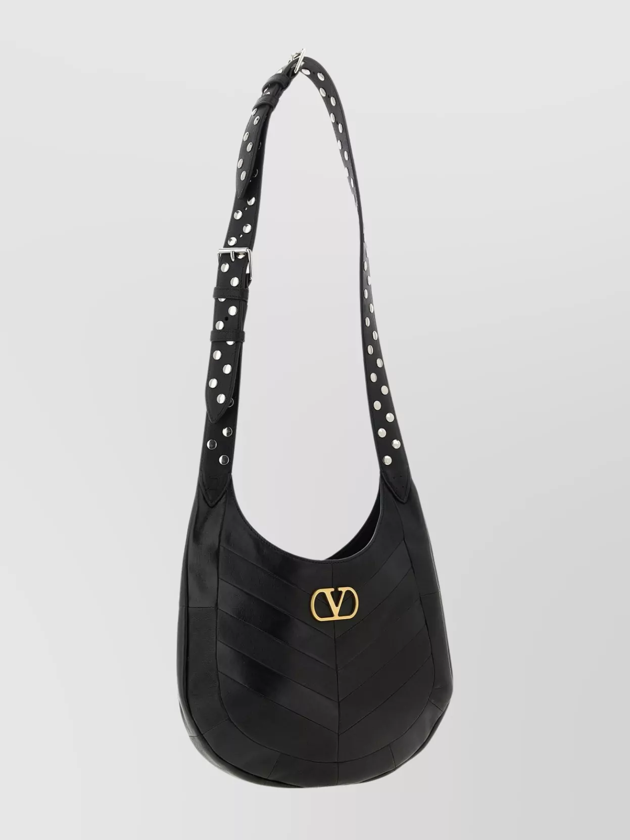 Valentino Hoboho Small Shoulder Bag With Studded Strap