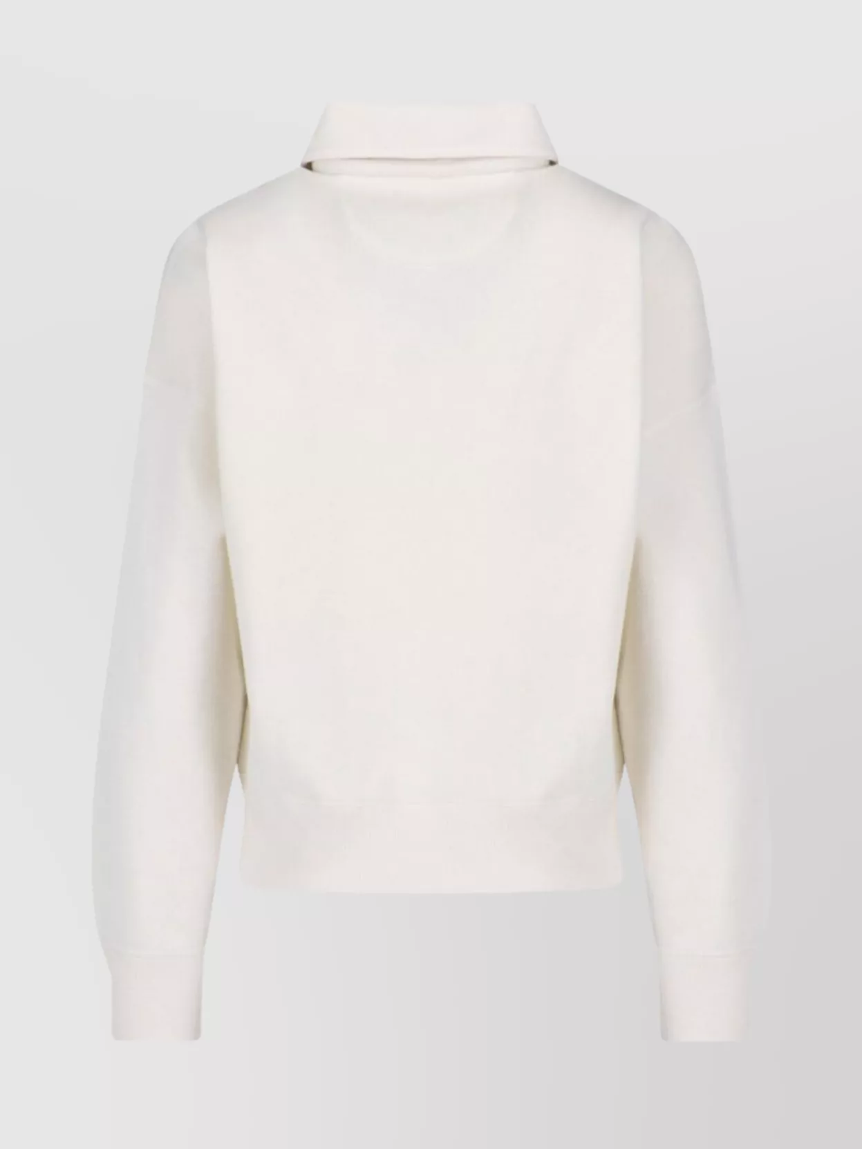 Polo Ralph Lauren Knit Sweatshirt With Ribbed Cuffs And Hem In White