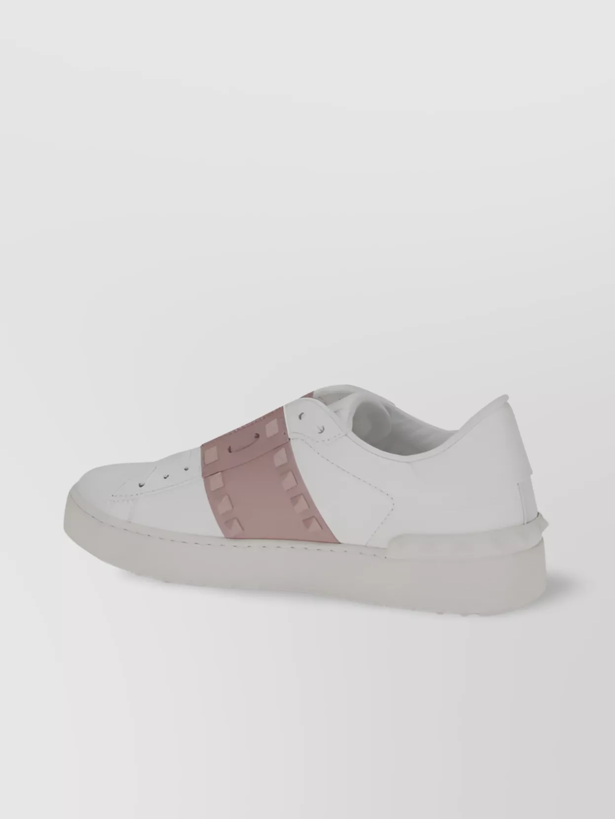 Valentino Garavani Studded Calfskin Sneakers Rubber Studs