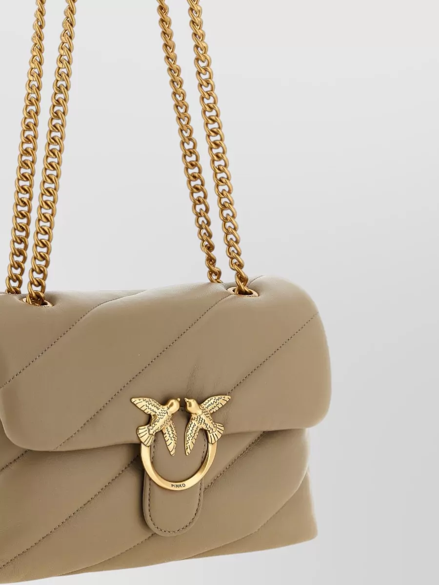 Pinko Love Bag Puff Maxi Leather Quilted Shoulder Bag