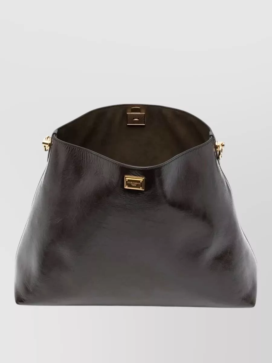 Dolce&Gabbana Vittoria Large Leather Shoulder Bag