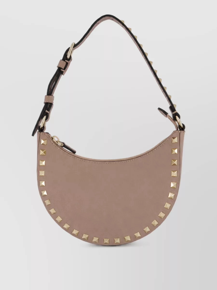 Valentino Garavani rockstud spike calfskin clutch bag
