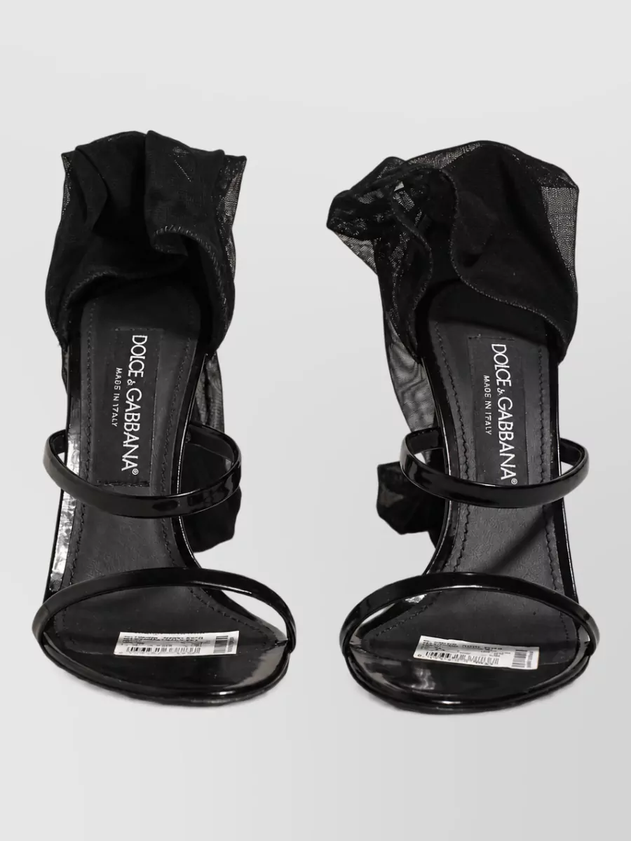 Dolce&Gabbana leather knee high stiletto sandals