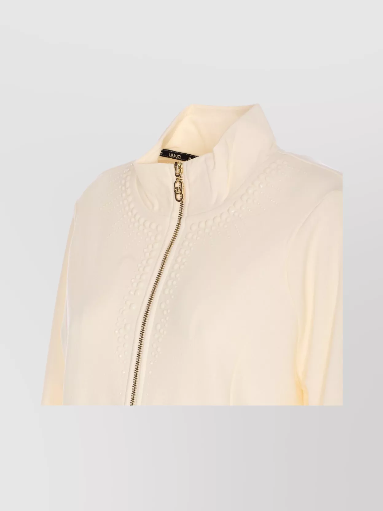 Shop Liu •jo Zip Sweatshirt Stud Applications