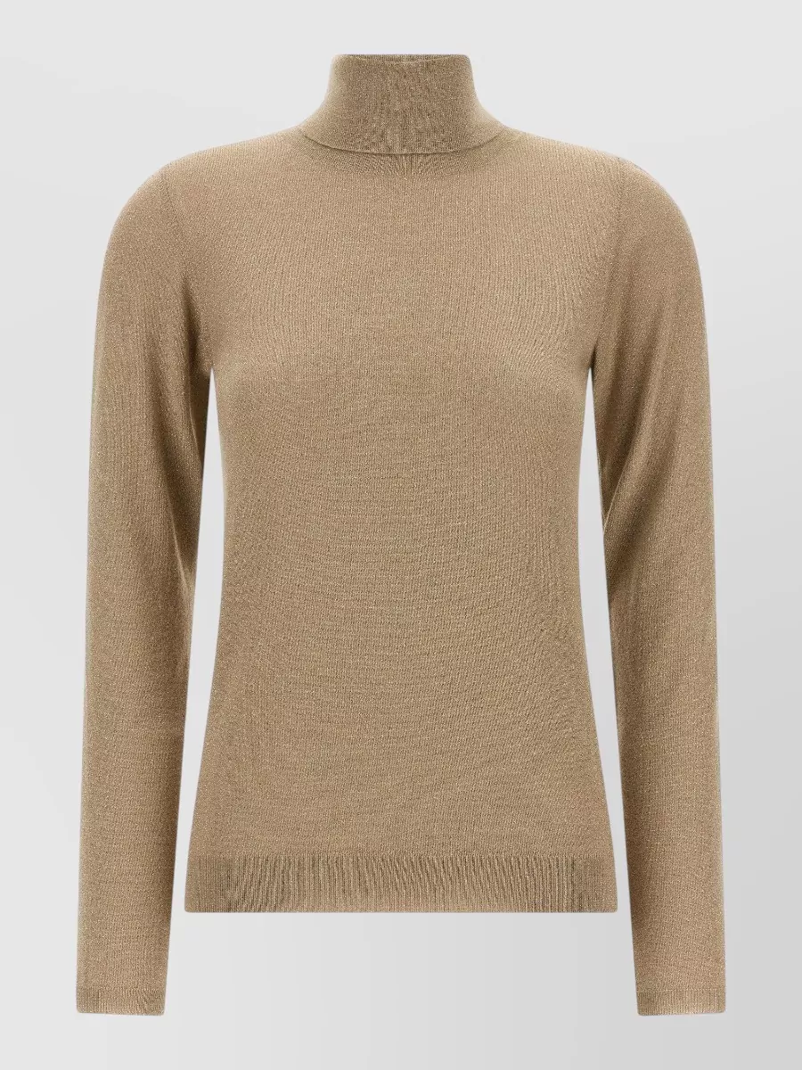 Brunello Cucinelli cashmere silk lurex turtleneck sweater