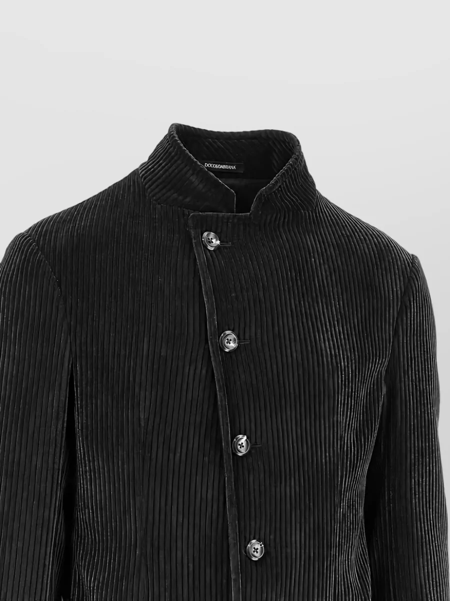 Emporio Armani Corduroy Single-Breasted Blazer