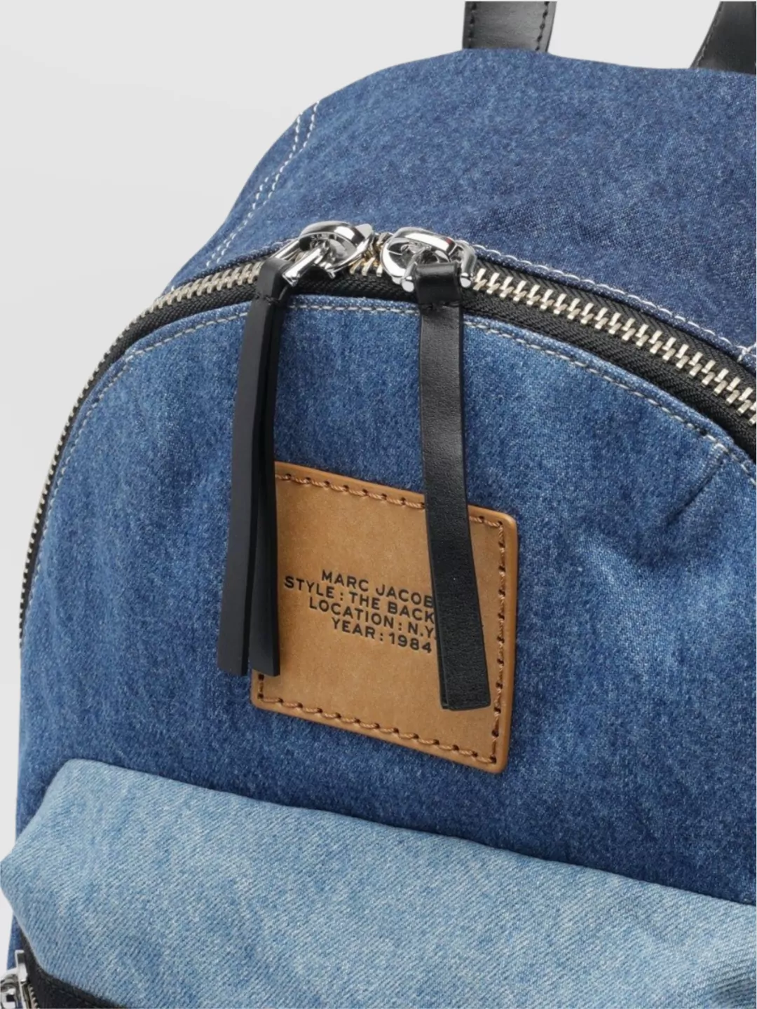 Marc Jacobs The Large Backpack Backpack In Blue Cotton