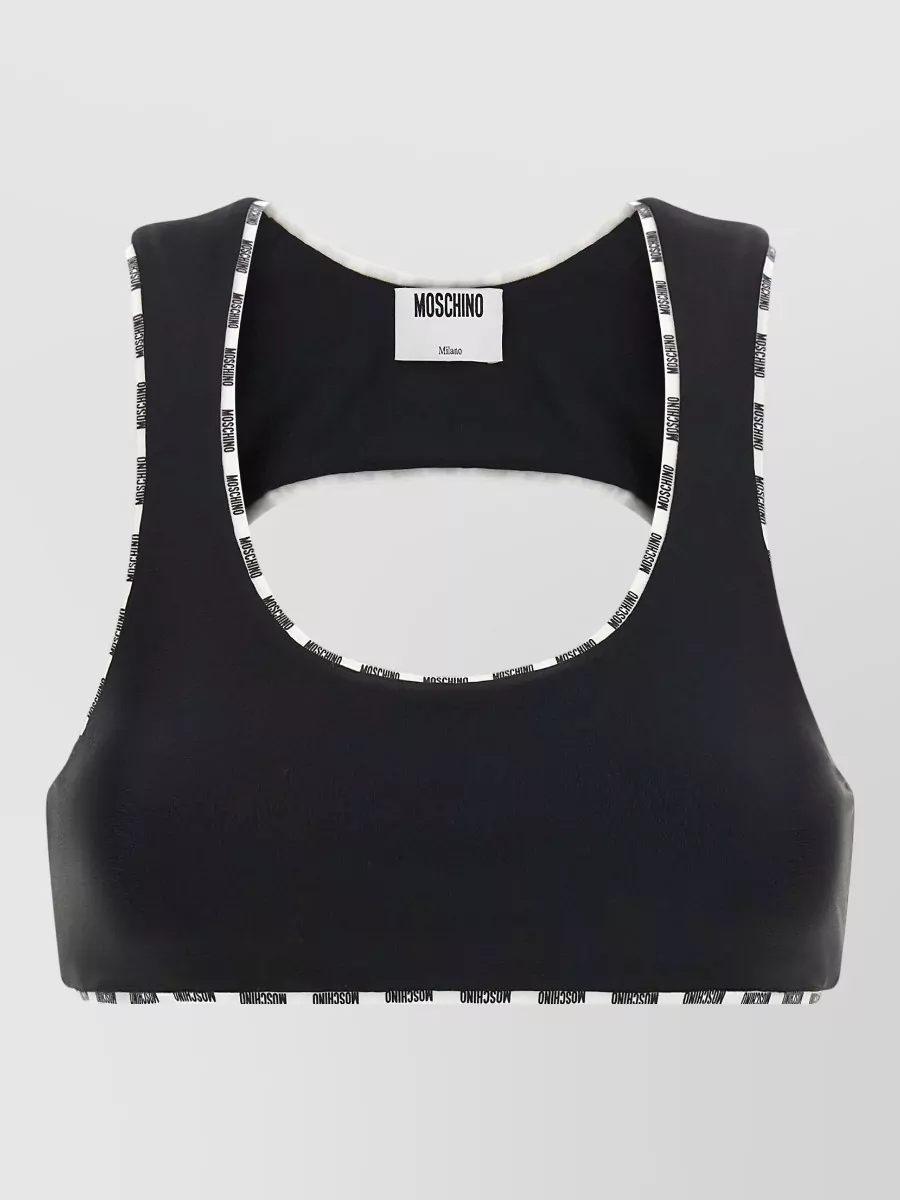 Moschino stretch technical sports bra