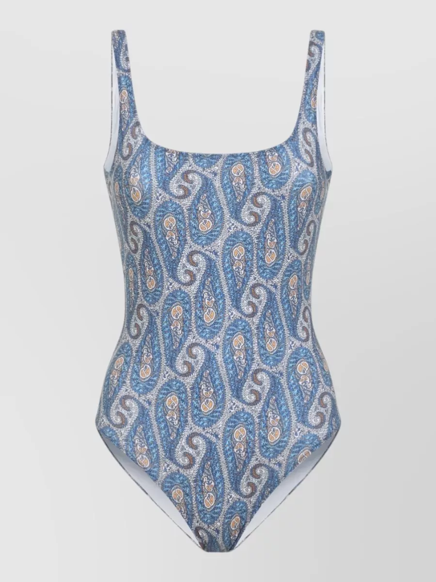 Etro Paisley-Print One-Piece Swimsuit
