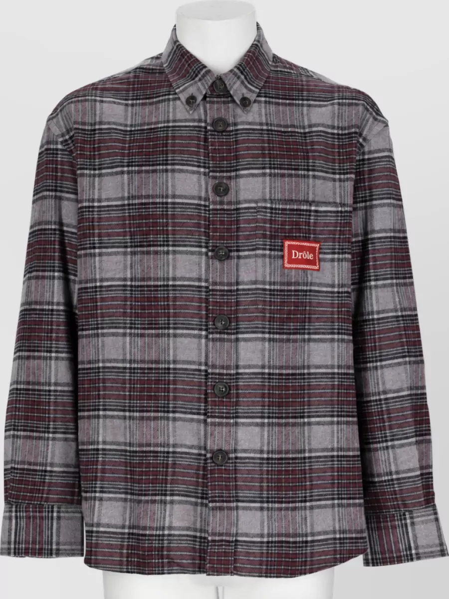 Drôle De Monsieur cotton shirt jacket